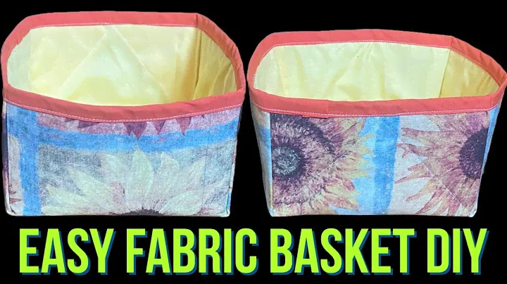 Another Item  Sold Out Quick & Easy To Sew/ How Simple To Make A Reversible Fabric Basket
