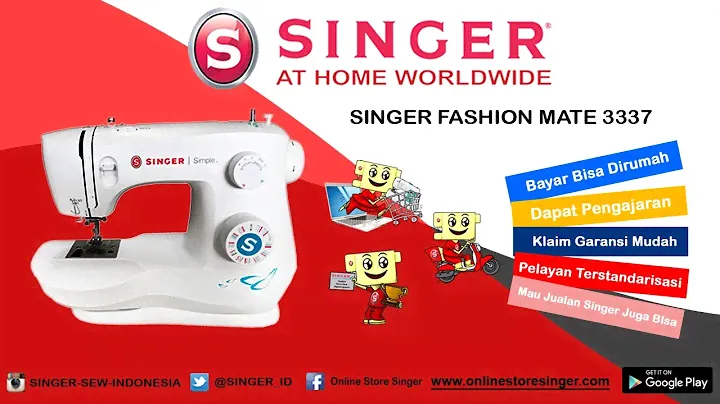 SINGER® FASHION MATE™ 3337 - Pasang Benang