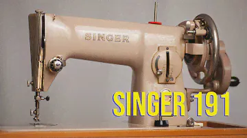 Singer 191. Everything you need to know. Introduction to and threading a Singer 191. 1st time sewing