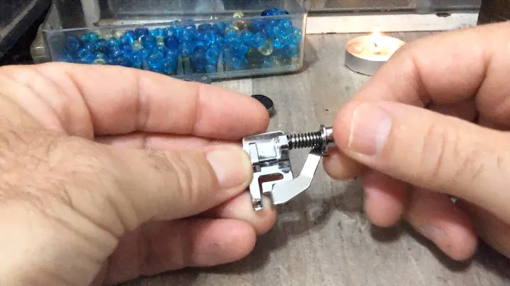 My Presser Foot for Stitching Leather Bracelet and Belt Edges - Singer Heavy Duty Sewing Machine