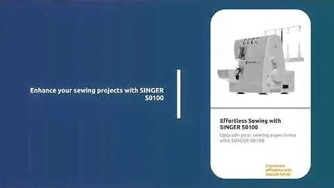 SINGER | S0100 White Overlock Serger with 2/3/4 Thread Capacity and 1300 SPM