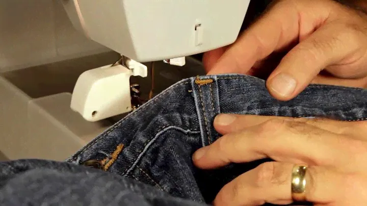 Singer Heavy Duty Sewing Belt Loop on Jeans, Leg Hem and 4 Layers of Leather