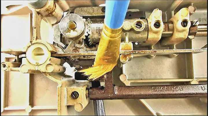 An easier way to clean & degrease a sewing machine with less parts removal.