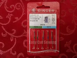 Singer 14U Series Serger Overlock Needles 2054 Assorted Sizes 70/10 90/14
