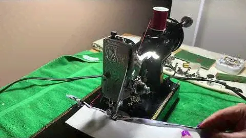 Singer 221 Featherweight using Bias Binder
