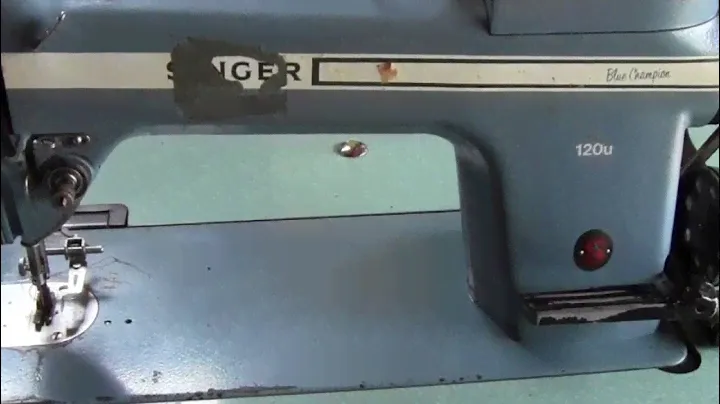 SINGER BLUE CHAMPION 120u工業用ミシン動作確認