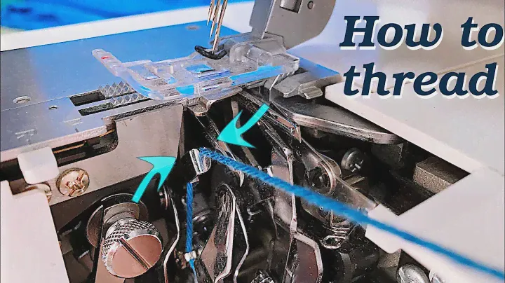 Singer Professional 5, threading the chain (coverstitch) looper easily
