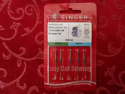 Singer 14U Series Serger Overlock Needles 2054 Assorted Sizes 70/10 90/14