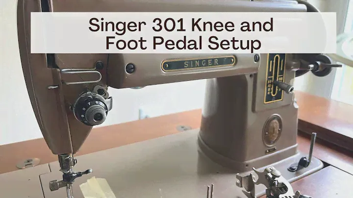 Vintage Singer 301 Knee and Foot Pedal Setup