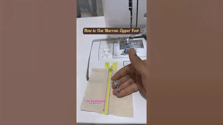 How to Use Narrow Zipper Foot.#fashion #sew #fashionsewing #sewingpattern #blousedesign #sewcreative