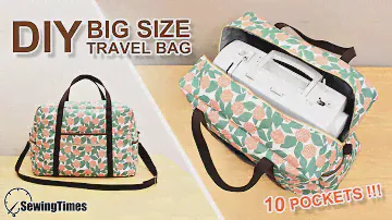 DIY BIG TRAVEL BAG | Sewing Machine Carrying Case TUTORIAL [sewingtimes]