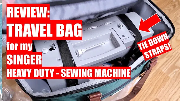 REVIEW: NEW Travel Bag for my SINGER Heavy Duty Sewing Machine! It has TIE DOWN STRAPS!