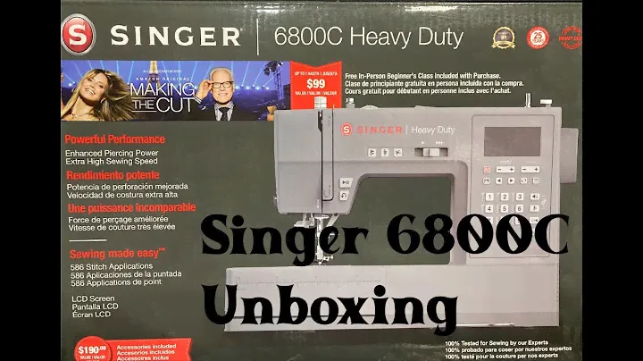 Распаковка швейной машины Singer 6800C Heavy Duty