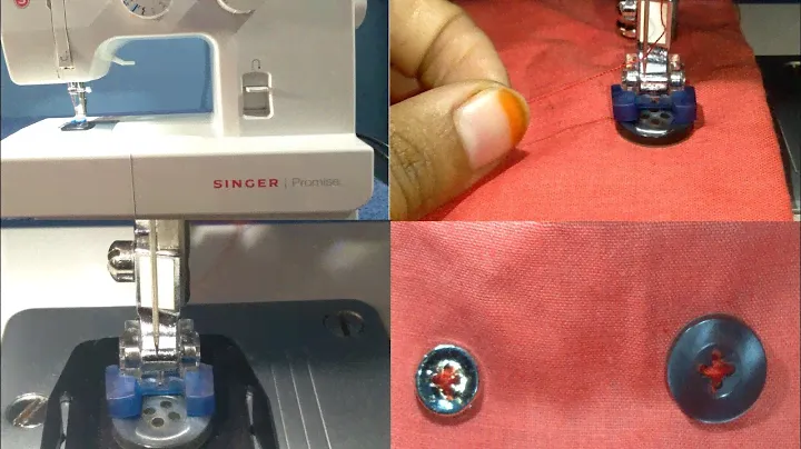 Singer promise machine 1409.....How to stitch buttons... with button foot....
