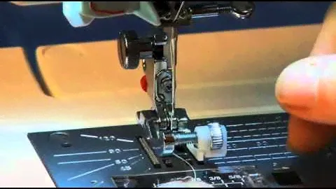 How to use the Adjustable Blind Hem Foot to create edge stitching.