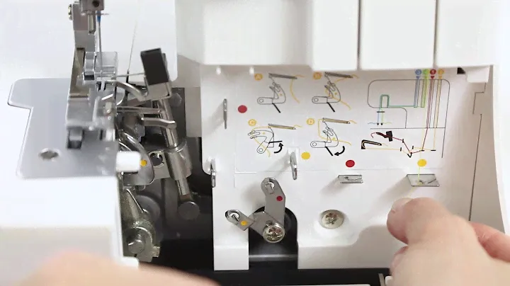 Singer Overlock S14-78 Threading Guide: 2 Thread Rolled Edge
