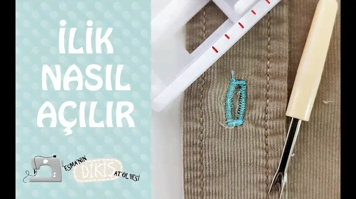 Singer 1408 Promise İlik Nasıl Açılır? Esma'nın Dikiş Atölyesi