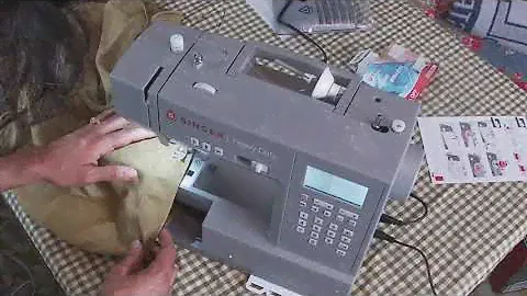 Открытие коробки для машины Singer 6800c Heavy Duty Machine