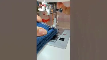 Fashion Mate 3337 Cosiendo JEAN!! Máquina doméstica cosiendo tela gruesa!