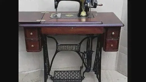 Старинная Швейная машина Singer (Зингер) кабинетная. the Singer Sewing Machine Company