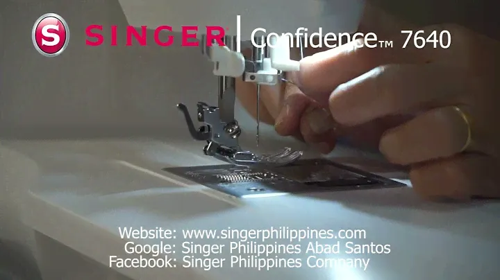 Singer Confidence 7640 Quick Demo