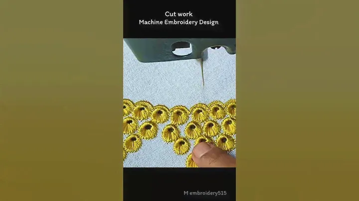 Cut work Embroidery Design | Machine Embroidery industrial zigzag machine
