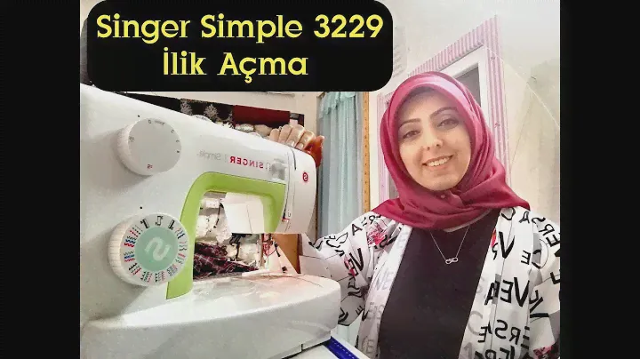 Singer Simple 3229 ile İlik Açma !! Ev Tipi Dikiş Makinesi ile İlik Nasıl Açılır? (Dikiş Videoları)