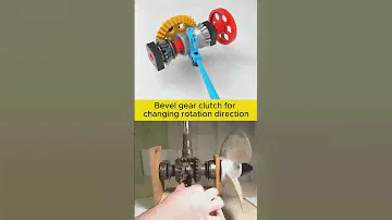 Bevel gear clutch for changing rotation direction #cad #solidworks #engineering #mechanical